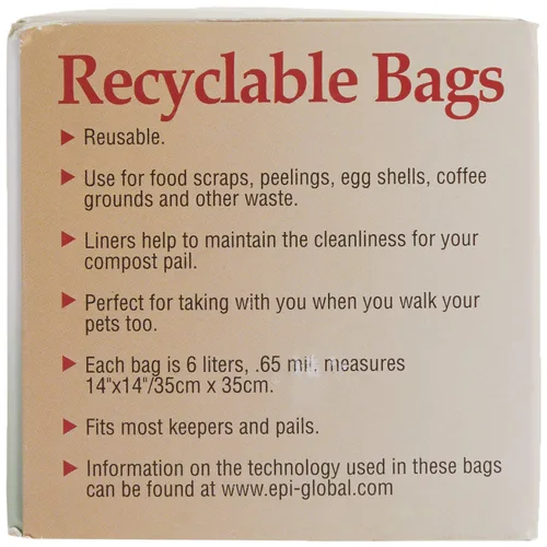 Miniatura 3 de Norpro Bolsas reciclables, 50 piezas, 14 pulgadas x 16 pulgadas