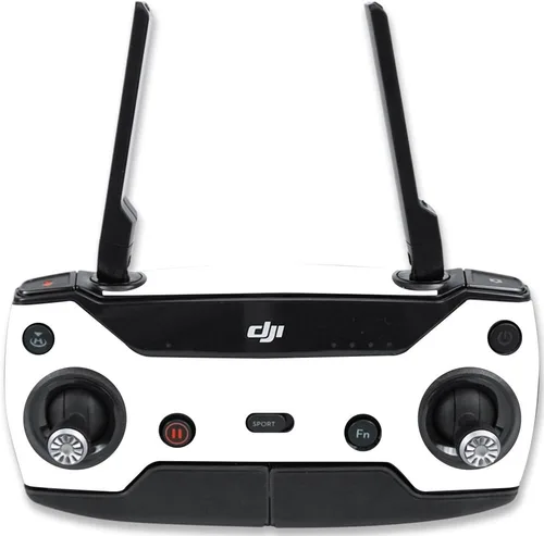 MightySkins Skin compatible con DJI Spark Mini Drone Controller - Blanco sólido | Funda protectora de vinilo duradera y única | Fácil de aplicar,