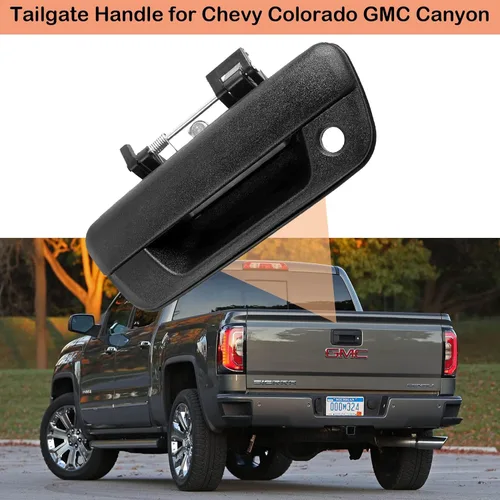 Miniatura 5 de Mango de portón trasero Compatible con 2004 2005 2006 2007 2008 2009 2010 2011 2012 Chevy Colorado GMC Canyon Isuzu i-290 i-370 i-280, cierre