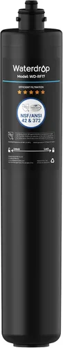 Waterdrop Filtro de agua de repuesto RF17 para filtro de agua Waterdrop 17UA/17UB, reduce PFOA/PFOS, PFAS, plomo, cloro, mal sabor y olor,