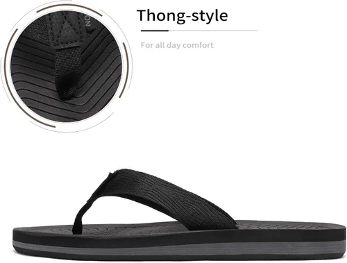 Miniatura 3 de NORTIV 8 Chanclas para hombre, cómodas y ligeras, zapatos de playa