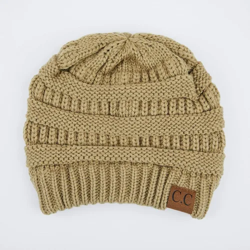 Miniatura 103 de C.C Trendy Warm Chunky Soft Stretch Cable Knit Beanie