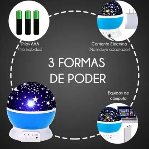 Miniatura 5 de Proyector de estrellas, luz nocturna, luz nocturna romántica súper brillante, luz de estrellas, proyector de sueños de estrellas LED coloridas