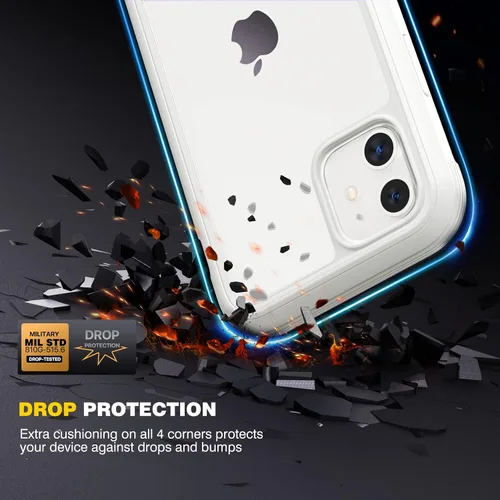 Miniatura 419 de Diaclara Funda diseñada para iPhone 16, mejorada [protección completa de la cámara], carcasa resistente de cuerpo completo con protector de pantalla