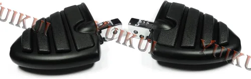 Miniatura 27 de Cromado o negro motocicleta Premium universal trasero pie clavija para pasajero con adaptadores de montaje macho para Honda VTX 1300 C/R/S/T Estilo2