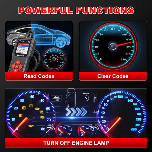 Miniatura 3 de LAUNCH Escáner Creader 300 OBD2, lector de código de falla del motor, compatible con flujo de datos de lectura, escáner para todos los coches
