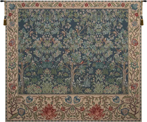 Miniatura 7 de Charlotte Home Furnishings Inc - Tapiz belga mediano para colgar en la pared Acanthus III Decoración de pared inspirada en la naturaleza 33 x 40