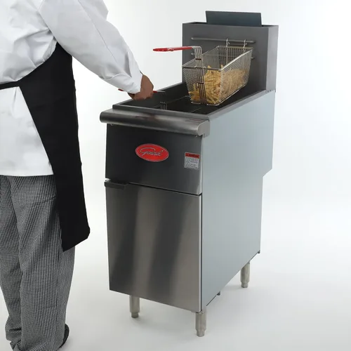 Miniatura 5 de General Freidora comercial, 40 lb., 90,000 BTU, en acero inoxidable (GFF3-40LP)
