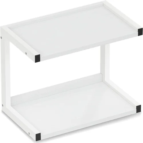 Miniatura 11 de MARTY Organizador de especias de 2 niveles para encimera, estación de café de 15.8 pulgadas de largo, organizador de baño, estante de mostrador