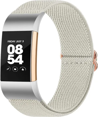 Miniatura 8 de Oumida Correa elástica de nailon solo compatible con Fitbit Charge 2 bandas para mujeres y hombres, correas deportivas trenzadas suaves ajustables