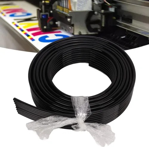 Miniatura 5 de Tubo de tinta de 8 líneas Tubo de tinta flexible de reemplazo de 9.8 ft OD 0.197 in ID 0.118 in manguera de tinta de impresora (negro)