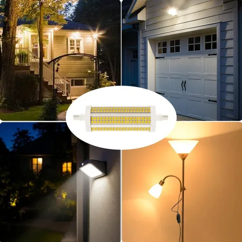 Miniatura 5 de Bombilla LED R7S de 118 mm 30 W, equivalente a 300 W de halógeno T3, 3200 lúmenes, foco lineal de doble extremo regulable tipo J, 120 V, 3000 K