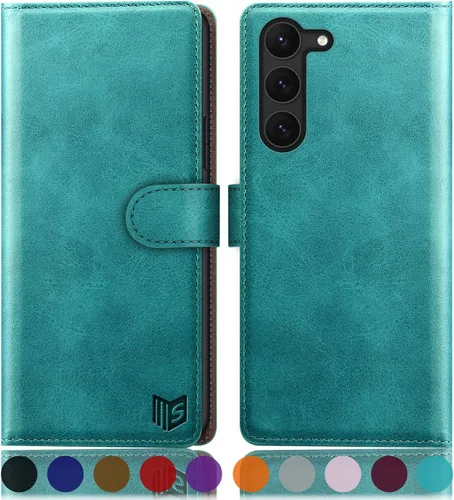 Miniatura 15 de SUANPOT para Samsung Galaxy S23 +/ Plus Funda tipo cartera con bloqueo RFID, soporte para tarjetas de crédito, funda protectora de libro tipo Flip
