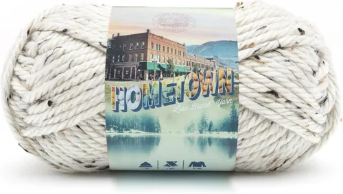 Miniatura 74 de Lion Brand Yarn Hometown - Ovillo de lana súper voluminoso para tejer, ganchillo y manualidades, 1 unidad, Phoenix Azalea