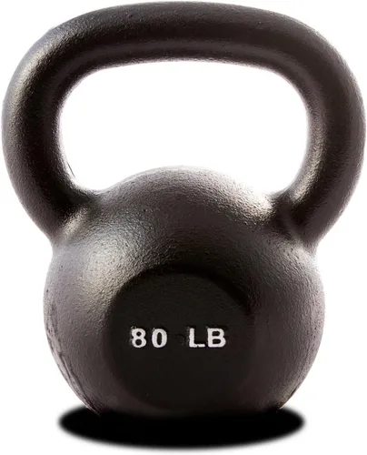 Miniatura 12 de Kettlebell Weights – 5lb to 80lb Cast Iron Kettlebells with Matte Black Finish – Full Body Strength Training & CrossFit Conditioning – Ideal for