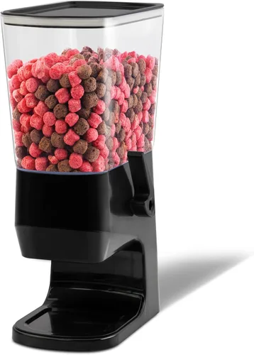 Dispensador de cereales para encimera, 1 paquete, dispensador de alimentos secos, organizador de aperitivos, recipientes delgados de almacenamiento