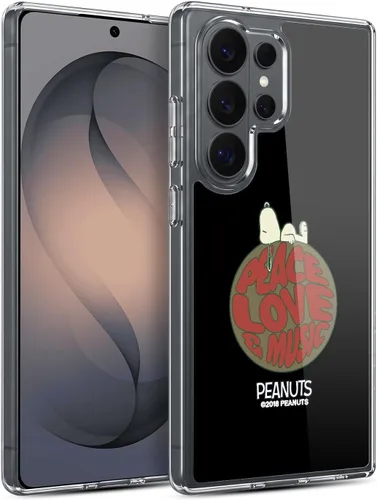 Miniatura 204 de Head Case Designs Funda de gel Woodstock 50th con licencia oficial de Peanuts Snoopy Guitar 1969 [protección de grado militar] compatible