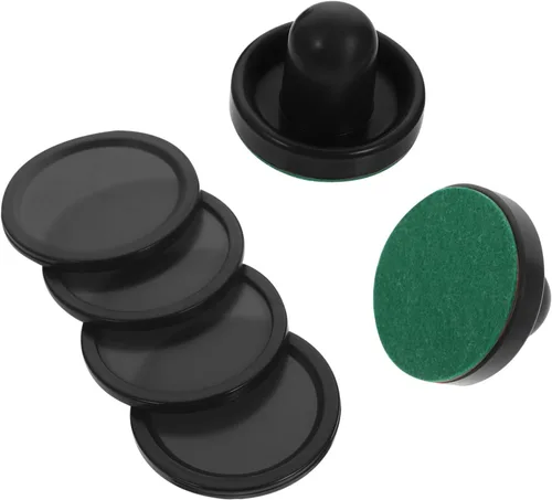 1 Unidades de Air Hockey Pucks Kit de repuesto para mesas de juego, asas de meta, paletas, huelguistas, accesorios de hockey aéreo