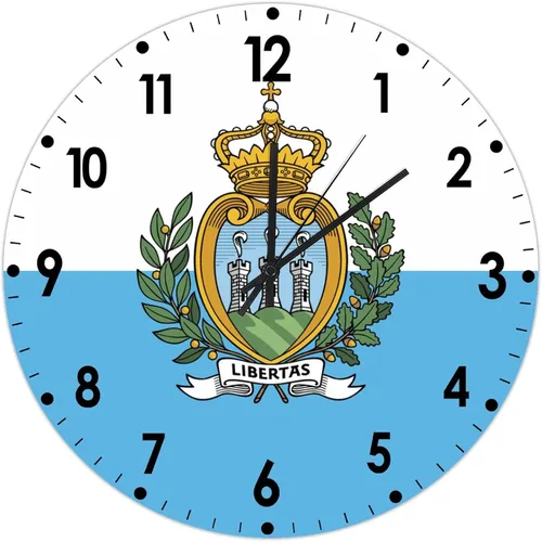 Miniatura 173 de Cheyan Reloj de pared con bandera de Canadá de 12 pulgadas, silencioso, sin tictac, de PVC, funciona con pilas, reloj redondo decorativo, regalo
