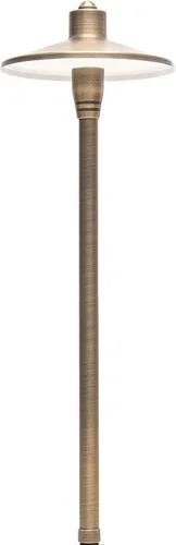 Miniatura 3 de Kit de iluminación LED de latón de 12 V (6 focos al aire libre, 2 luces de camino) con transformador de bajo voltaje de 100 W para casa, patio
