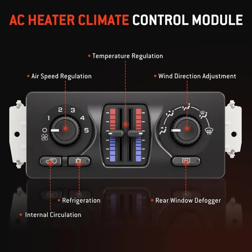 Miniatura 3 de 599-210XD Módulo de Control de Clima Panel de Control de AC Compatible con Vehículos Chevy GMC Buick Cadillac Isuzu Saab 2003-2007 - Silverado
