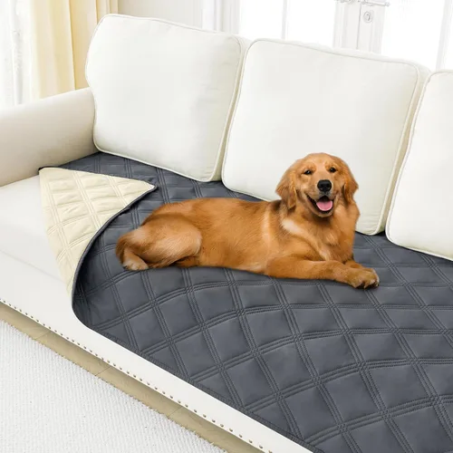 Miniatura 33 de Smiry Funda Impermeable para Cama de Perro, Manta Suave Reversible para Mascotas, Lavable a Prueba de Fugas para Gatos y Perros, Funda para Sofá
