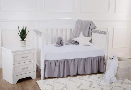 Miniatura 4 de American Baby Company Heavenly Soft - Sábana bajera ajustable de chenilla para cuna de 28" x 52", sábana de chenilla neutral cálida y acogedora