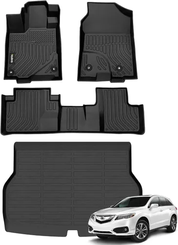 Miniatura 10 de Tapetes de piso para todo clima y forro de carga con respaldo para Chevrolet Suburban de 7 asientos 2021-2025 / GMC Yukon XL de 7 asientos