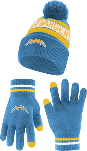 Miniatura 42 de Ultra Game Adults NFL Official Super Soft Winter Beanie Knit Hat With Warm Touch Screen Gloves Color del equipo 2