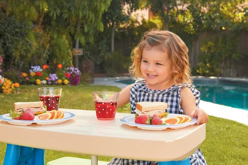 Miniatura 3 de Mesa de picnic con sombrilla Little Tikes, fácil de guardar, na, Multicolor