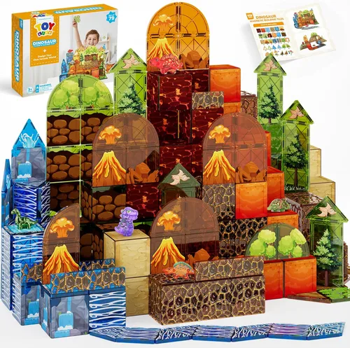 Miniatura 11 de TOY Life Azulejos Magnéticos para Niños de 4-8 Años, Juguetes Magnéticos para Niños Pequeños de 3+, Juguete de Construcción con Azulejos Magnéticos
