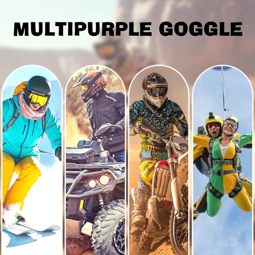 Miniatura 7 de Gafas de Motocicleta, Gafas para Moto de Tierra ATV Todoterreno Motocross Protectoras, Casco de UTV para Adultos, Jóvenes y Niños