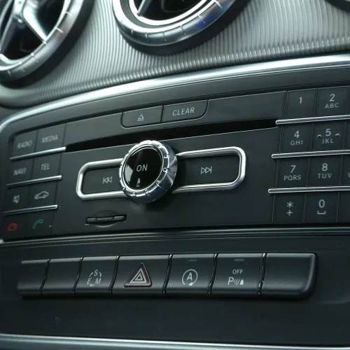 Miniatura 3 de ABS Interior CD interruptor lentejuelas ajuste para Mercedes Benz CLA GLA B clase A180 W176 E GLE clase Coupé Accesorios