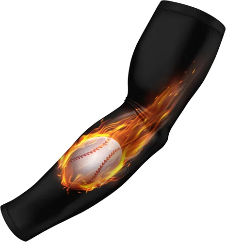 Miniatura 39 de B-Driven Sports Sleeve Pro-Fit - Manga de compresión para hombres y mujeres - Manga de brazo de baloncesto y voleibol - Individual Galaxia