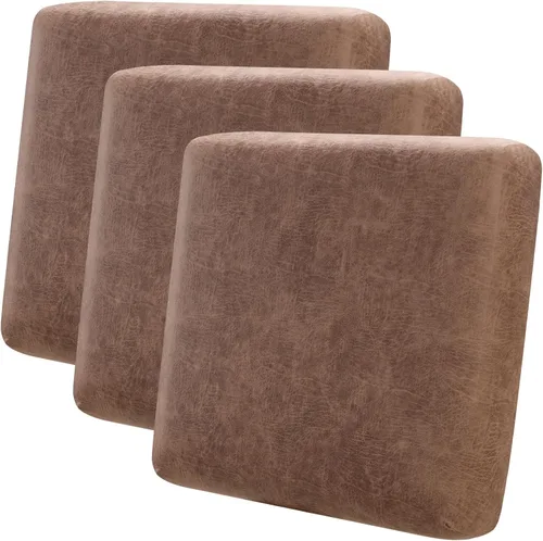 Miniatura 10 de Fuloon Fundas de cojín impermeables para asiento 2 piezas, fundas elásticas para cojín de sofá, fundas para sofá, protector de muebles lavable