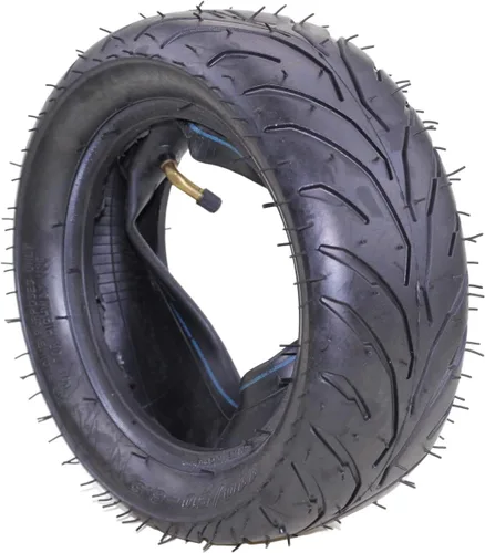 Miniatura 3 de Trkimal - Cámara de aire para rueda trasera de 110/50-6,5 con válvula angular TR87 para minimoto de 38 cc, 47 cc, 49 cc. Compatible con MTA1, MTA2