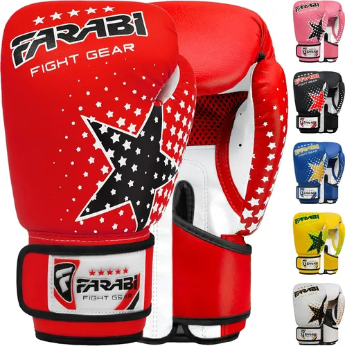 Miniatura 11 de Farabi Sports Guantes de boxeo para niños, 6 onzas, guantes de boxeo para jóvenes, MMA, Muay Thai, guantes de boxeo para niños, lo mejor