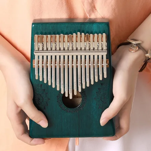 Miniatura 6 de Kalimba - Piano de pulgar de 17 teclas, piano portátil de dedo Mbira, regalos para niños y adultos, instrumento musical, pianos de pulgar, 17