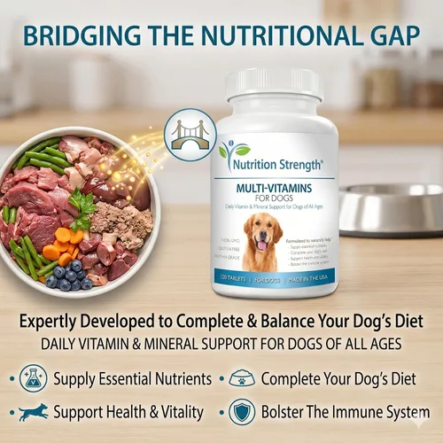Miniatura 4 de Multivitaminas para perros, apoyo diario de vitaminas y minerales, suplementos nutricionales para perros para todas las razas y tamaños caninos