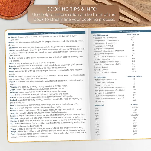 Miniatura 6 de Clever Fox Libro de recetas – Haz tu propio libro de cocina familiar – Organizador de cuaderno de recetas en blanco – Diario de cocina vacío