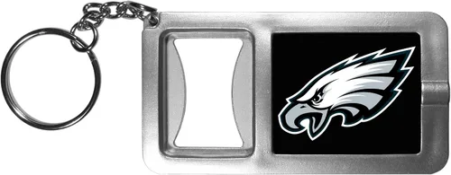 Siskiyou Sports NFL unisex-adult Flashlight Key Chain With Bottle Opener