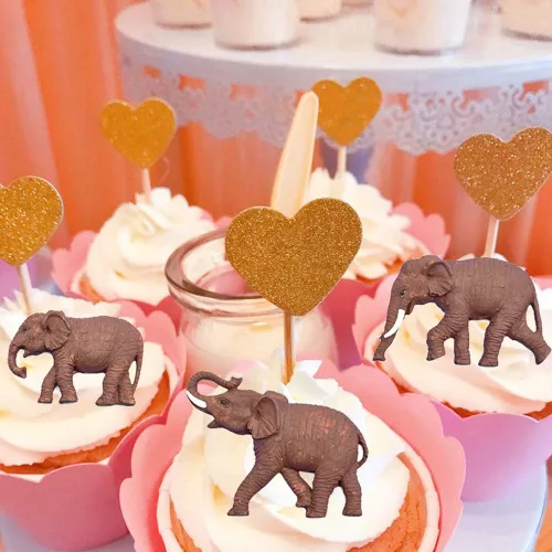 Miniatura 7 de Nifocc Molde de silicona para elefante, fondant, chocolate, dulces, herramienta de decoración de cupcakes, para decoración de tartas, arcilla