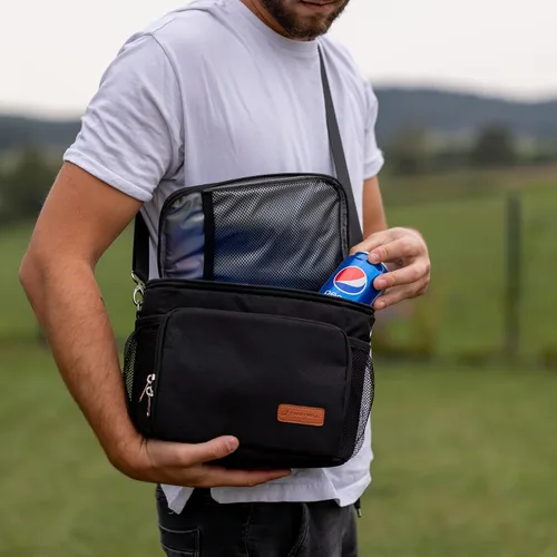 Miniatura 8 de Carrywell Lonchera aislada (no fabricada en China) para hombres, lonchera para hombre, a prueba de fugas, plegable, enfriador de lados suaves