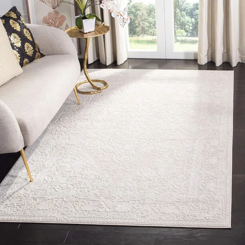 Miniatura 10 de SAFAVIEH Alfombra de área de 9x12 pies - Colección Reflection - Grande - Beige y crema, no desprende pelusa y es fácil de limpiar, ideal para sala