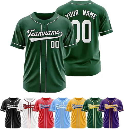 Miniatura 10 de Camiseta de béisbol personalizada, camisetas de béisbol con número de nombre personalizado, camisas de béisbol uniformes personalizadas