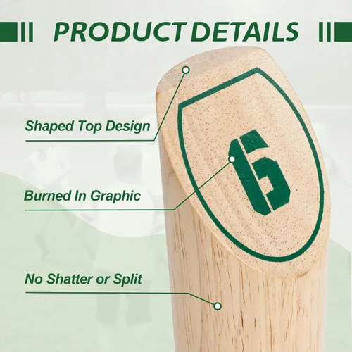 Miniatura 5 de SunNordic Wooden Throwing Game Set, Numbered Block Toss Games with 1 x Scoreboard,12 x Premium Rubber Wood Pins & 1 x Dowel, Outdoor Backyard Lawn