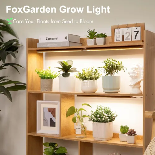 Miniatura 2 de FOXGARDEN Luz de cultivo para plantas de interior de espectro completo, tira de luz de bambú para cultivo en interiores, lámpara de cultivo de 288