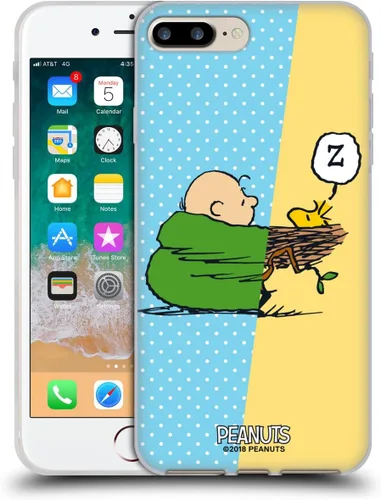Miniatura 61 de Head Case Designs Funda de gel con licencia oficial de Peanuts Snoopy & Woodstock Halfs and Laughs [protección de grado militar] compatible