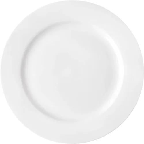 Miniatura 2 de Foraineam Juego de 12 platos redondos de ensalada de porcelana de 8 pulgadas, platos de postre blancos