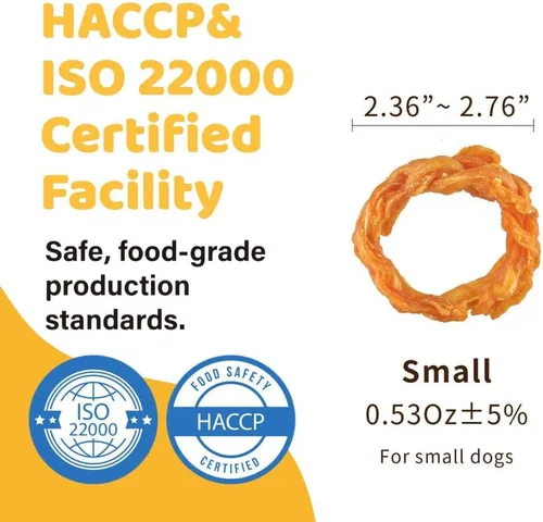 Miniatura 4 de iPaw Tendones de pavo para perros, 100% Turquía y materia prima de origen estadounidense, hipoalergénicos, masticables naturales de grado humano